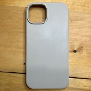 Gray Slim Protective Silicone Case for iPhone 13